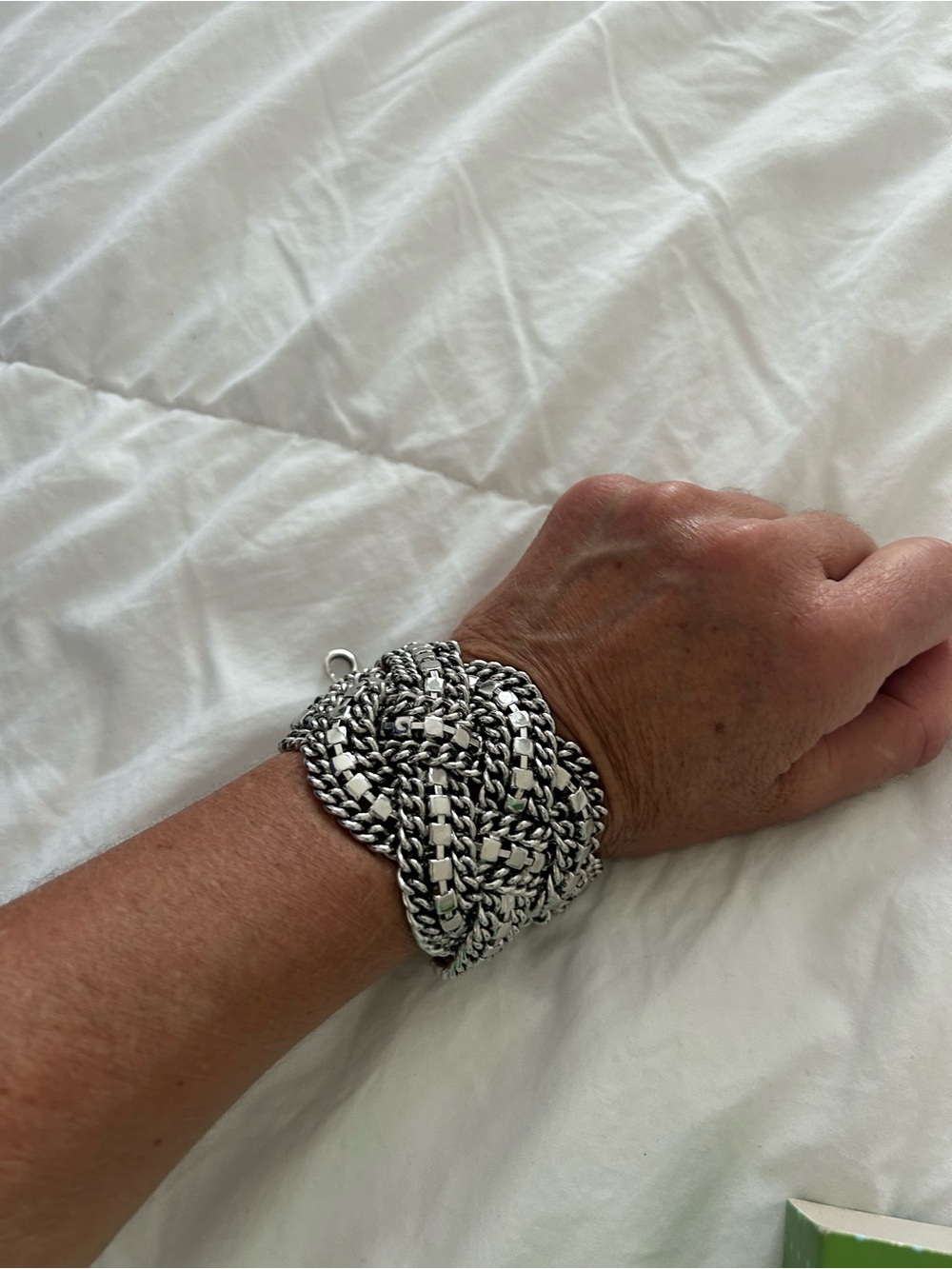 Stella & Dot Silver “Petra” Statement Bracelet